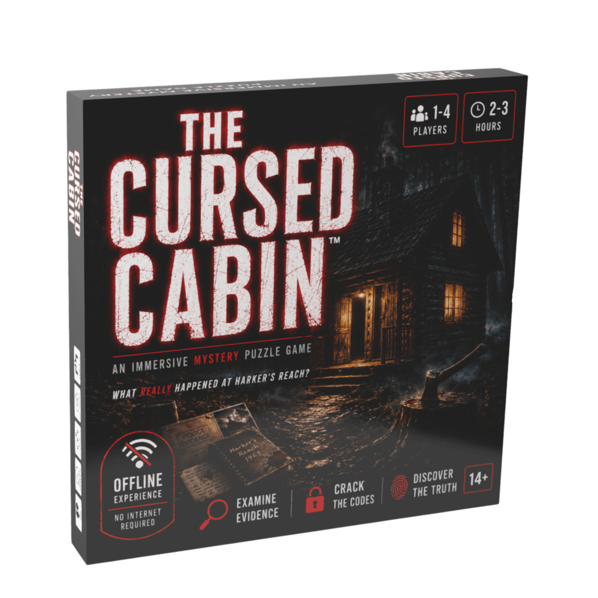 The Cursed Cabin — mystery puzzle game box